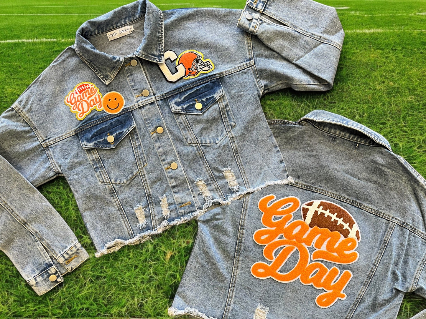 Premade Raw Hem Denim Jacket