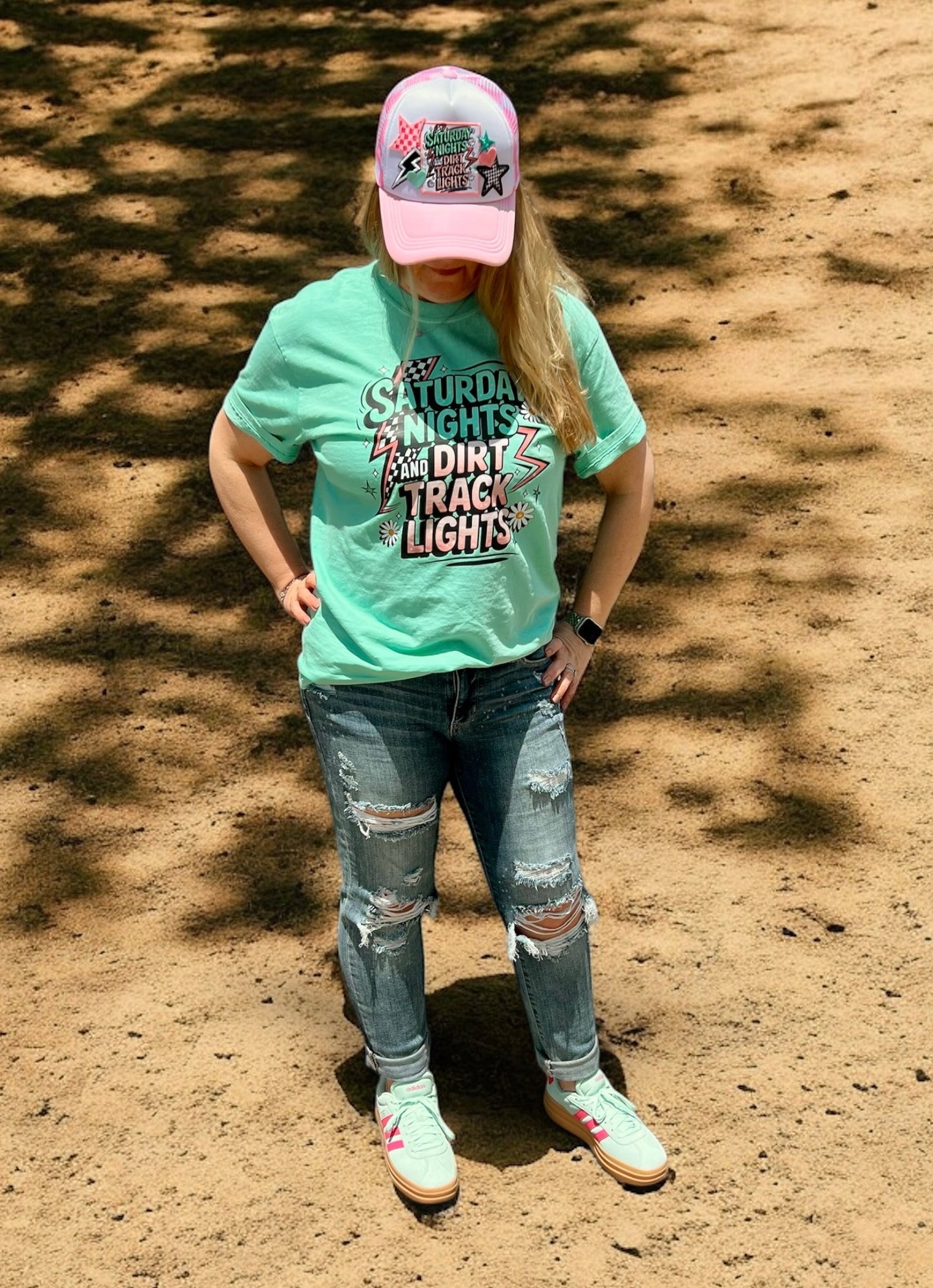 Saturday Nights & Dirt Track Lights Tee