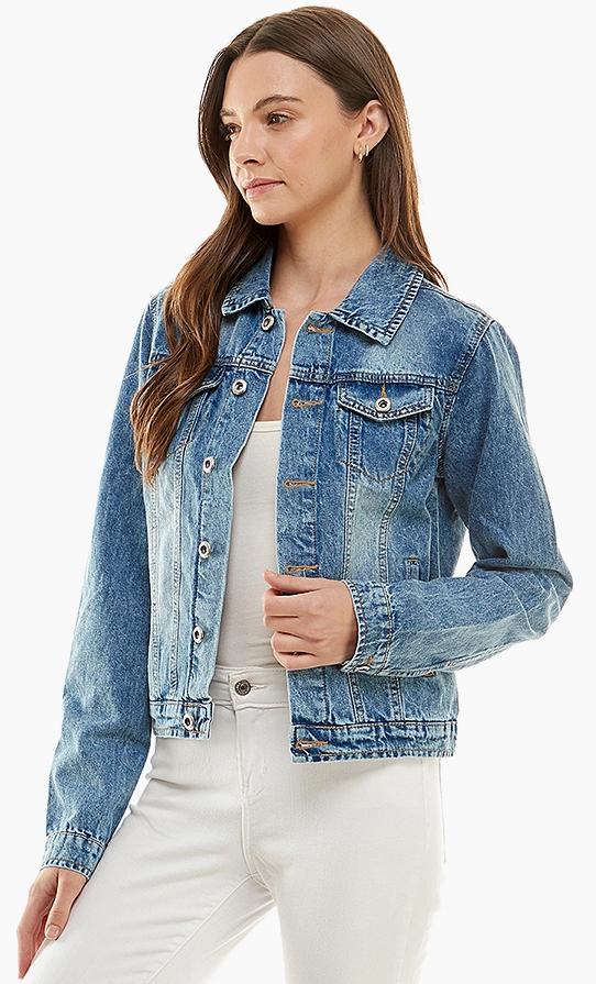 Ladies Casual Denim Jacket