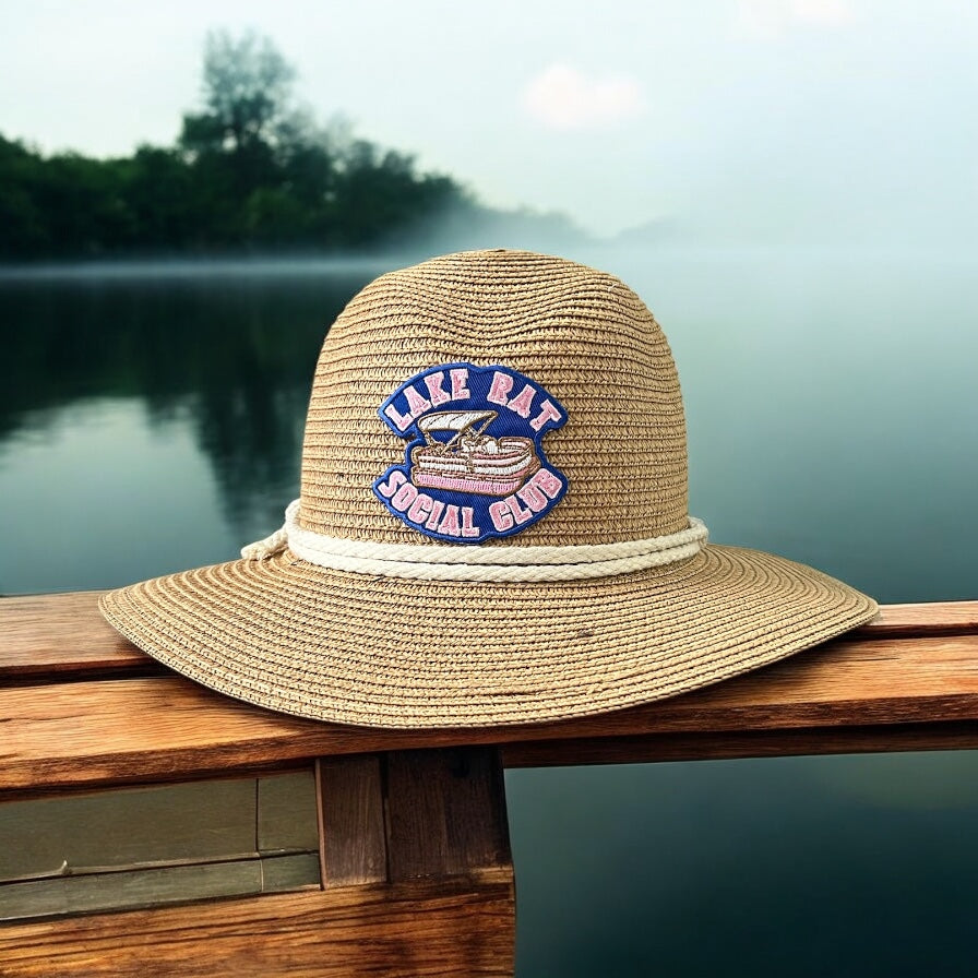 Premade Straw Lake Hat