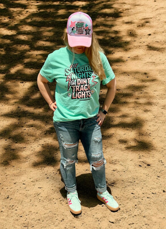 Saturday Nights & Dirt Track Lights Tee