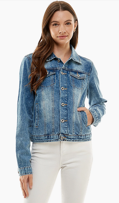 Ladies Casual Denim Jacket